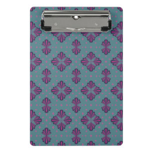 Mini Porte-bloc Motif Géométrique Coloré dans un Style Rétro Class