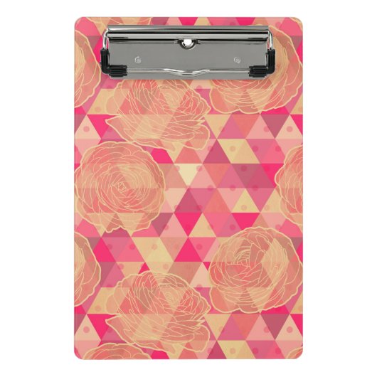 Mini Porte-bloc Motif géométrique de fleur (Devant)