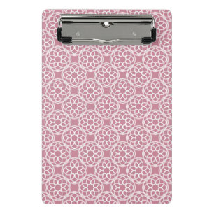 Mini Porte-bloc Motif géométrique sans couture rose blanc