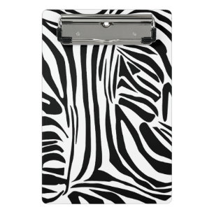 Mini Porte-bloc Motif Imprimé Zèbre Noir et Blanc Audacieux