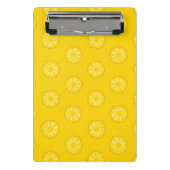 Mini Porte-bloc Motif jaune de tranches d'ananas (Devant)