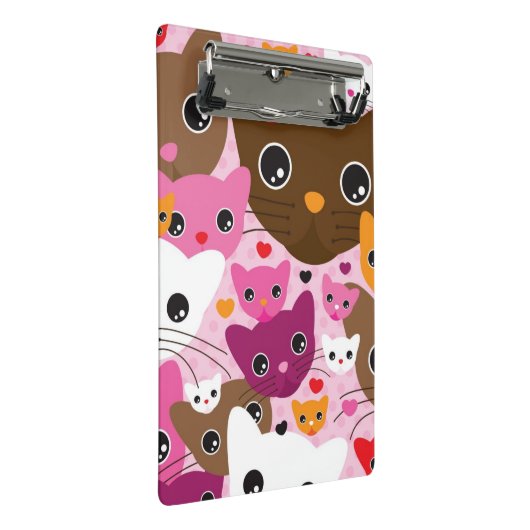 Mini Porte-bloc motif mignon d'arrière - plan de chat de chaton (Incliné)