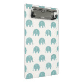 Mini Porte-bloc Motif mignon turquoise d'éléphant (Incliné)