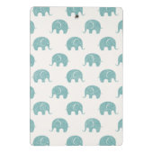 Mini Porte-bloc Motif mignon turquoise d'éléphant (Dos)