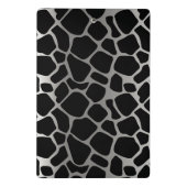 Mini Porte-bloc Motif Monogram Silver et Black Giraffe (Dos)