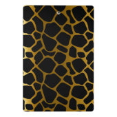 Mini Porte-bloc Motif Monogramme Gold & Black Giraffe (Dos)