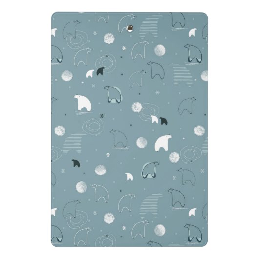 Mini Porte-bloc motif montrant un polaire mignon (Dos)