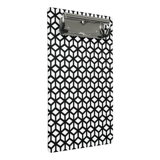 Mini Porte-bloc Motif noir et blanc de cube (Incliné)