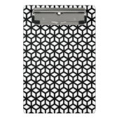 Mini Porte-bloc Motif noir et blanc de cube (Devant)