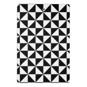 Mini Porte-bloc Motif noir et blanc de triangle (Dos)