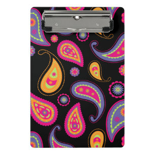 Mini Porte-bloc Motif Paisley Coloré