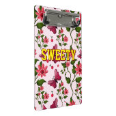 Mini Porte-bloc Motif papillon floral personnalisé  (Incliné)