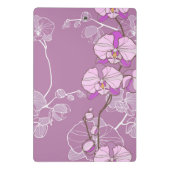 Mini Porte-bloc Motif pourpre d'orchidée (Dos)