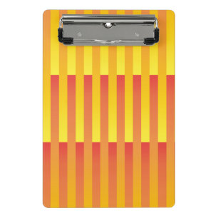 Mini Porte-bloc Motif rayé jaune orange