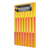 Mini Porte-bloc Motif rayé orange jaune (Angle2)