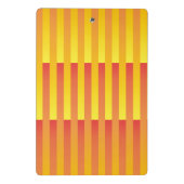 Mini Porte-bloc Motif rayé orange jaune (Dos)