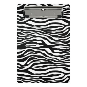 Mini Porte-bloc Motif rayures de zèbre noir & blanc + vos idées