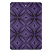 Mini Porte-bloc Motif Rétro de Couleur Violet Foncé (Dos)