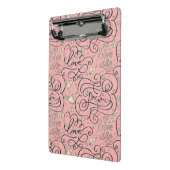 Mini Porte-bloc Motif romantique avec des coeurs et des oiseaux (Angle2)