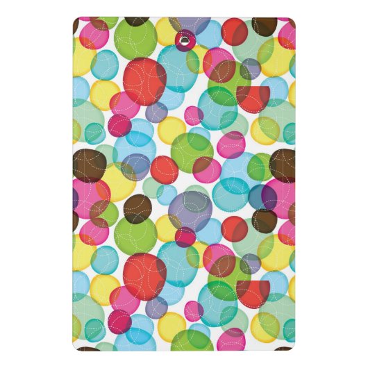 Mini Porte-bloc Motif rond 2 d'enfants de bulles (Dos)