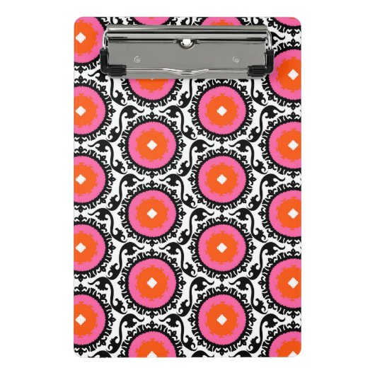 Mini Porte-bloc Motif rose de Suzani (Devant)