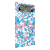 Mini Porte-bloc Motif rose et bleu de chien de camouflage (Incliné)