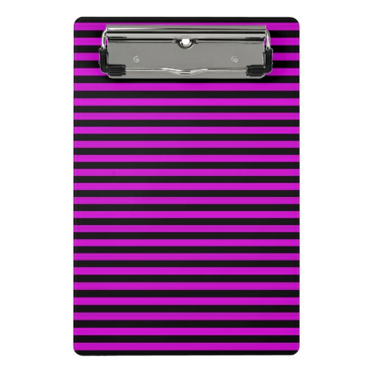 Mini Porte-bloc Motif rose noir rayures (Devant)