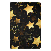 Mini Porte-bloc Motif sans couture avec étoiles d'or (Dos)