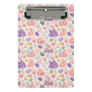 Mini Porte-bloc Motif sans couture de pierres précieuses féminines
