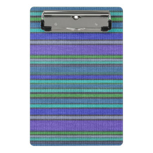 Mini Porte-bloc Motif sans couture de rayures de tricot coloré 2