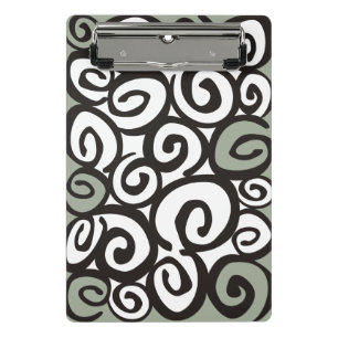 Mini Porte-bloc Motif Spirales Noir & Blanc + vos idées