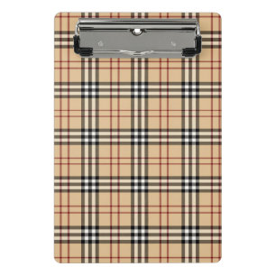 Mini Porte-bloc Motif Tartan Écossais