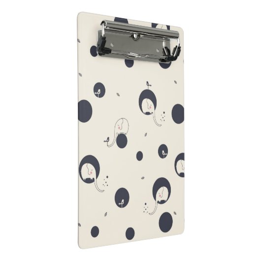 Mini Porte-bloc Motif timide d'éléphant (Incliné)