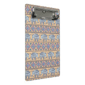 Mini Porte-bloc Motif tribal d'éléphant ethnique bleu (Incliné)