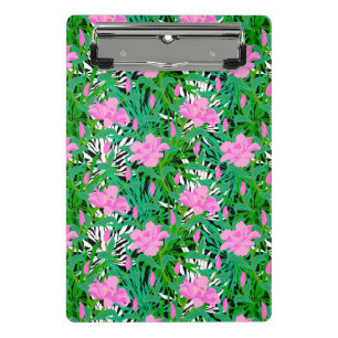 Mini Porte-bloc Motif tropical avec des fleurs de jungle