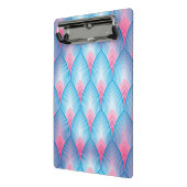 Mini Porte-bloc Motif turquoise et rose de pétale (Angle2)