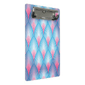 Mini Porte-bloc Motif turquoise et rose de pétale (Incliné)