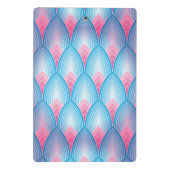 Mini Porte-bloc Motif turquoise et rose de pétale (Dos)