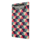 Mini Porte-bloc Motif turquoise et rose de triangle (Angle2)