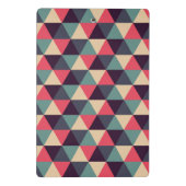 Mini Porte-bloc Motif turquoise et rose de triangle (Dos)