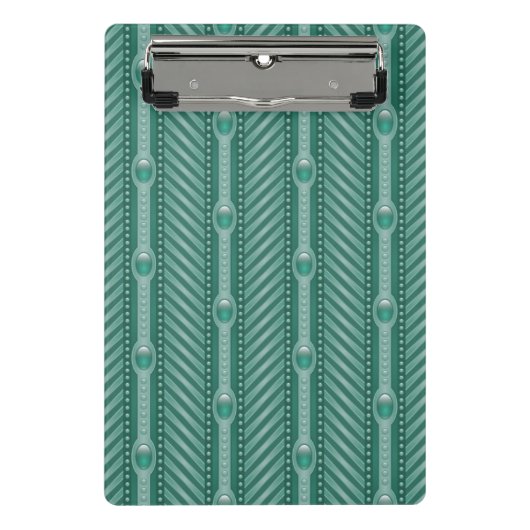 Mini Porte-bloc Motif turquoise ornemental (Devant)