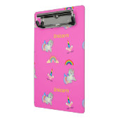 Mini Porte-bloc Motif Unicorne rose (Angle2)