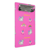 Mini Porte-bloc Motif Unicorne rose (Incliné)