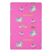 Mini Porte-bloc Motif Unicorne rose (Dos)