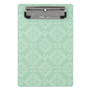 Mini Porte-bloc Motif vert de damassé