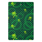 Mini Porte-bloc Motif vert d'Emo avec des cercles (Dos)