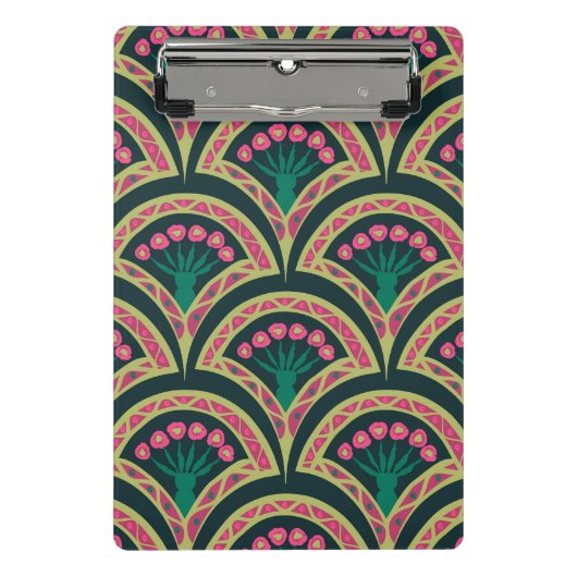 Mini Porte-bloc motif vert en forme de coquillage (Devant)