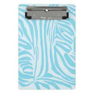 Mini Porte-bloc Motif Zèbre Bleu