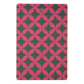 Mini Porte-bloc Moyen Siècle Mod Géométrique Rétro Moderne Rose &  (Dos)