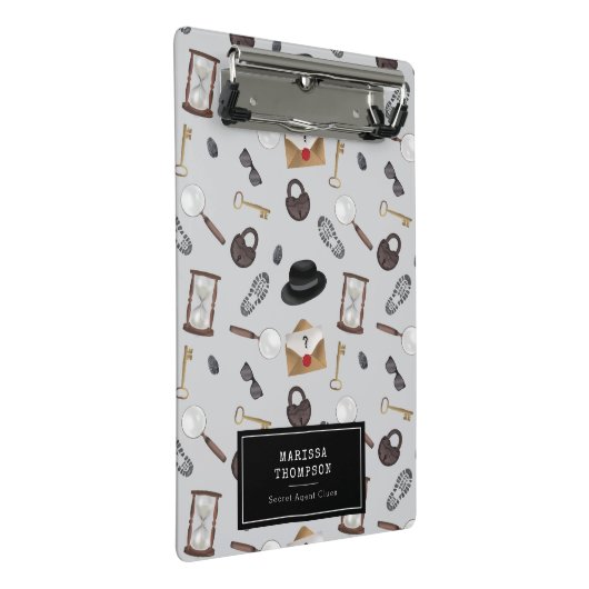 Mini Porte-bloc Mystery Kids Secret Agent Spy Detective Thème (Incliné)